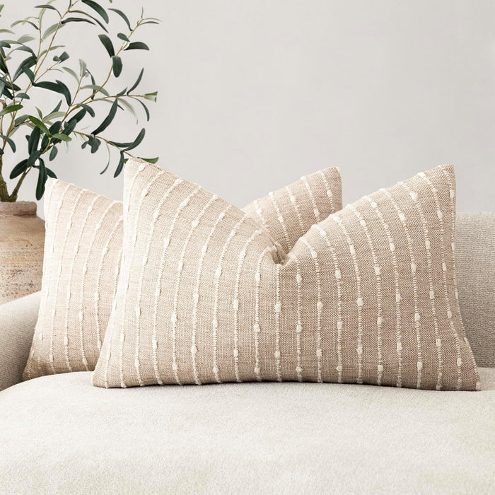 Bouclé Lumbar Cushion — Sand