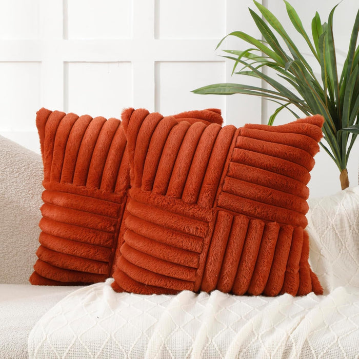 Velvet Cushion — Rust