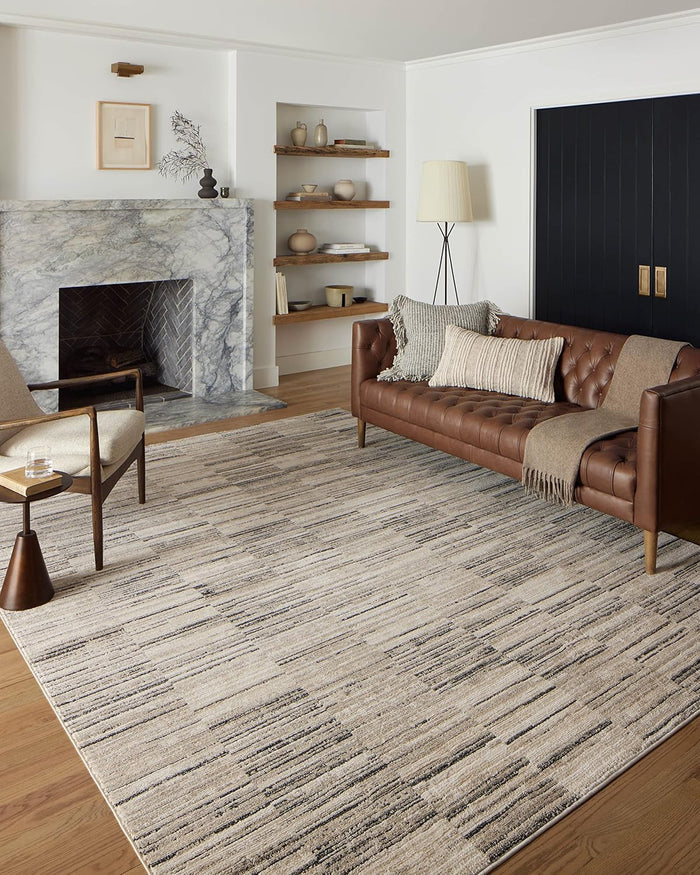 Hand-loomed Area Rug — Charcoal