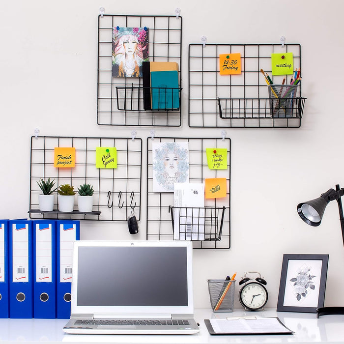 Black Metal Wall Grid